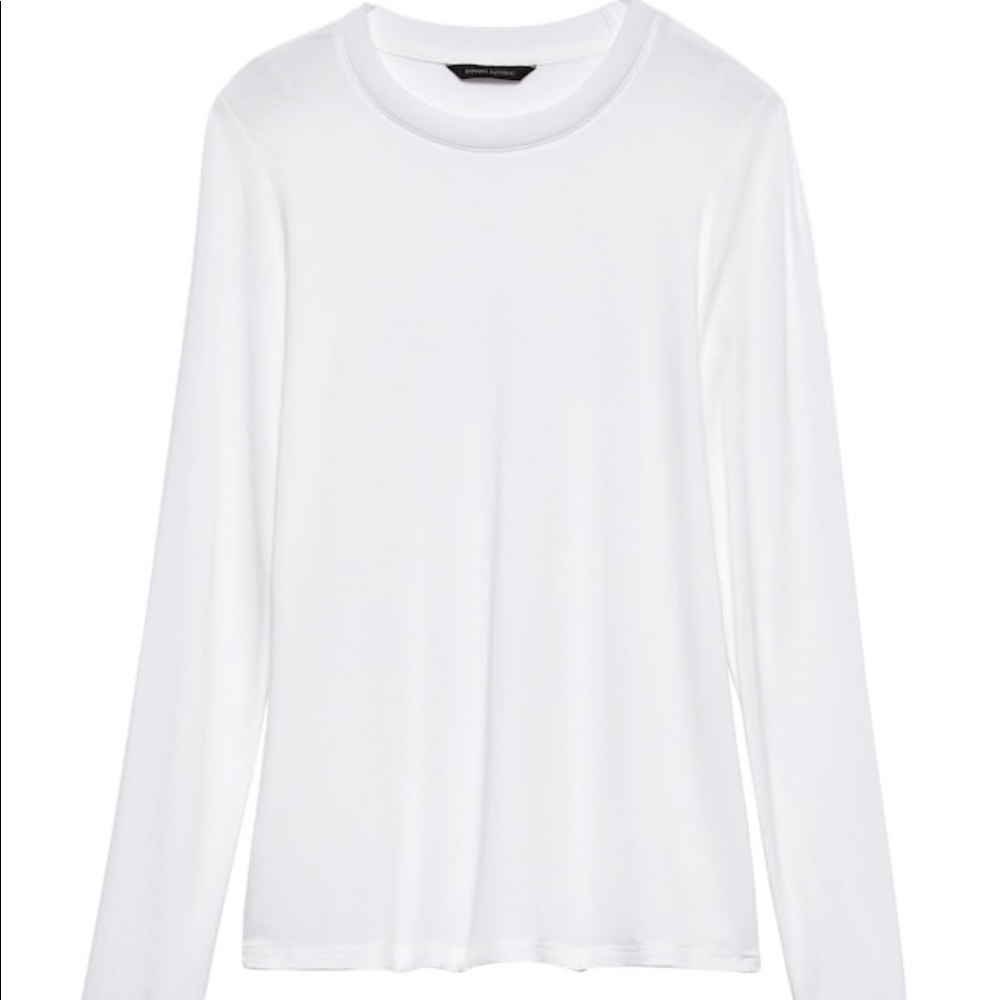 Brand New Soft Stretch White Long Sleeve